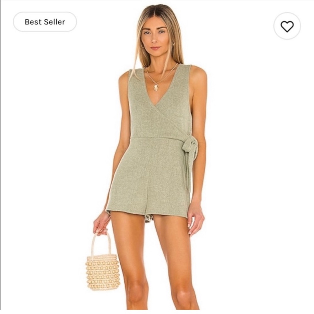 MINKPINK Sage Green Romper